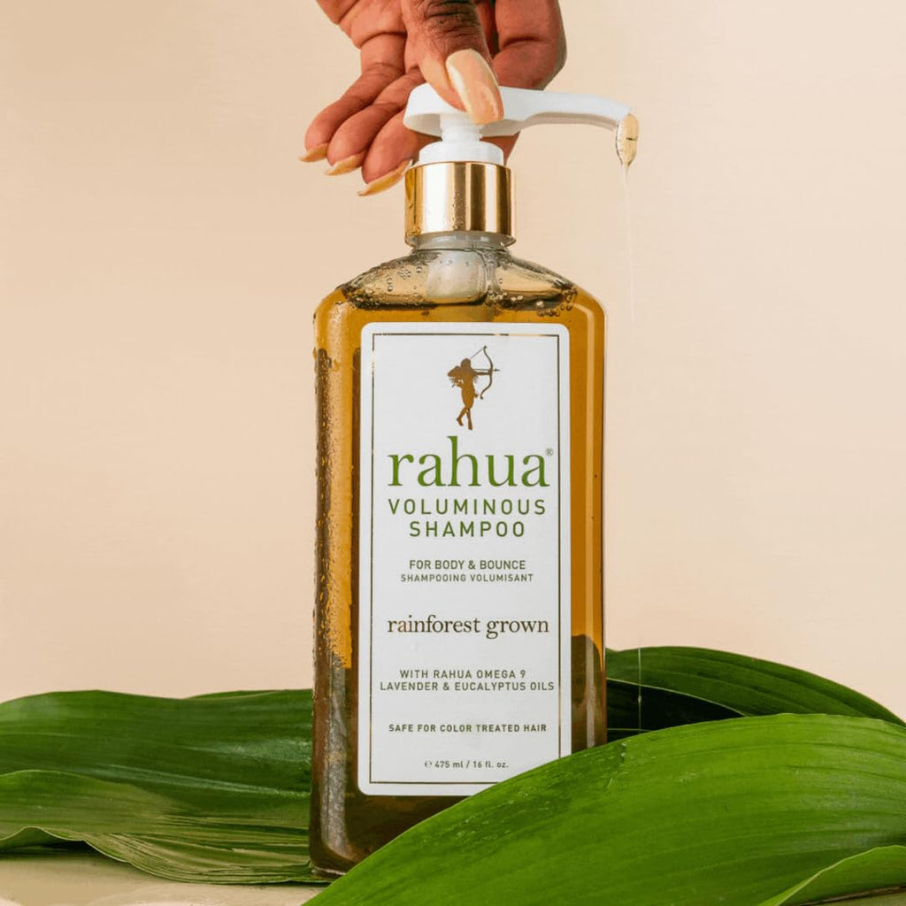Rahua Voluminous Shampoo, Vegan Hair Care for Fine to Medium Hair, Gentle Cleansing Formula with Rahua Oil, Quinoa Protein, Green Tea, Aloe & Lemongrass, Lavender & Eucalyptus Scent