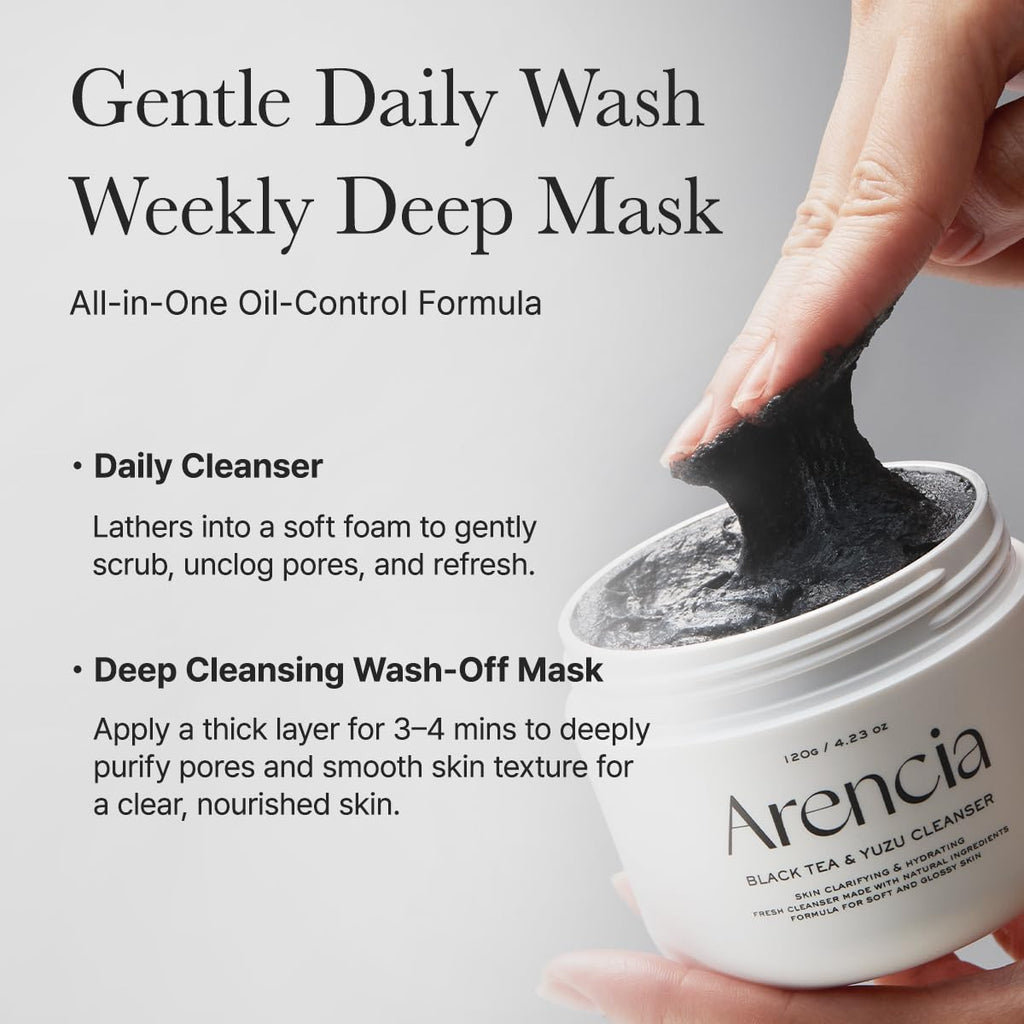 Arencia Calendula Rice Mochi Fresh Cleanser - Moisturizing & Deep-Cleansing (1.76oz)