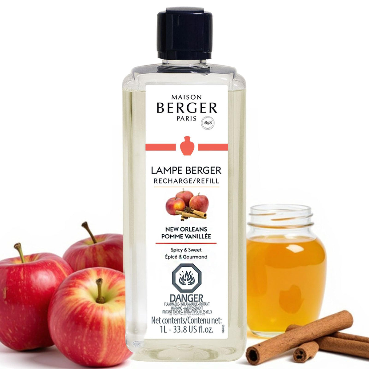MAISON BERGER Lampe Berger Refill, 1 L, Agaves Garden | Catalytic Lamp Fragrance Refill, Helps Neutralize Odors, ~160 h Fragrance Diffusion, Made in France