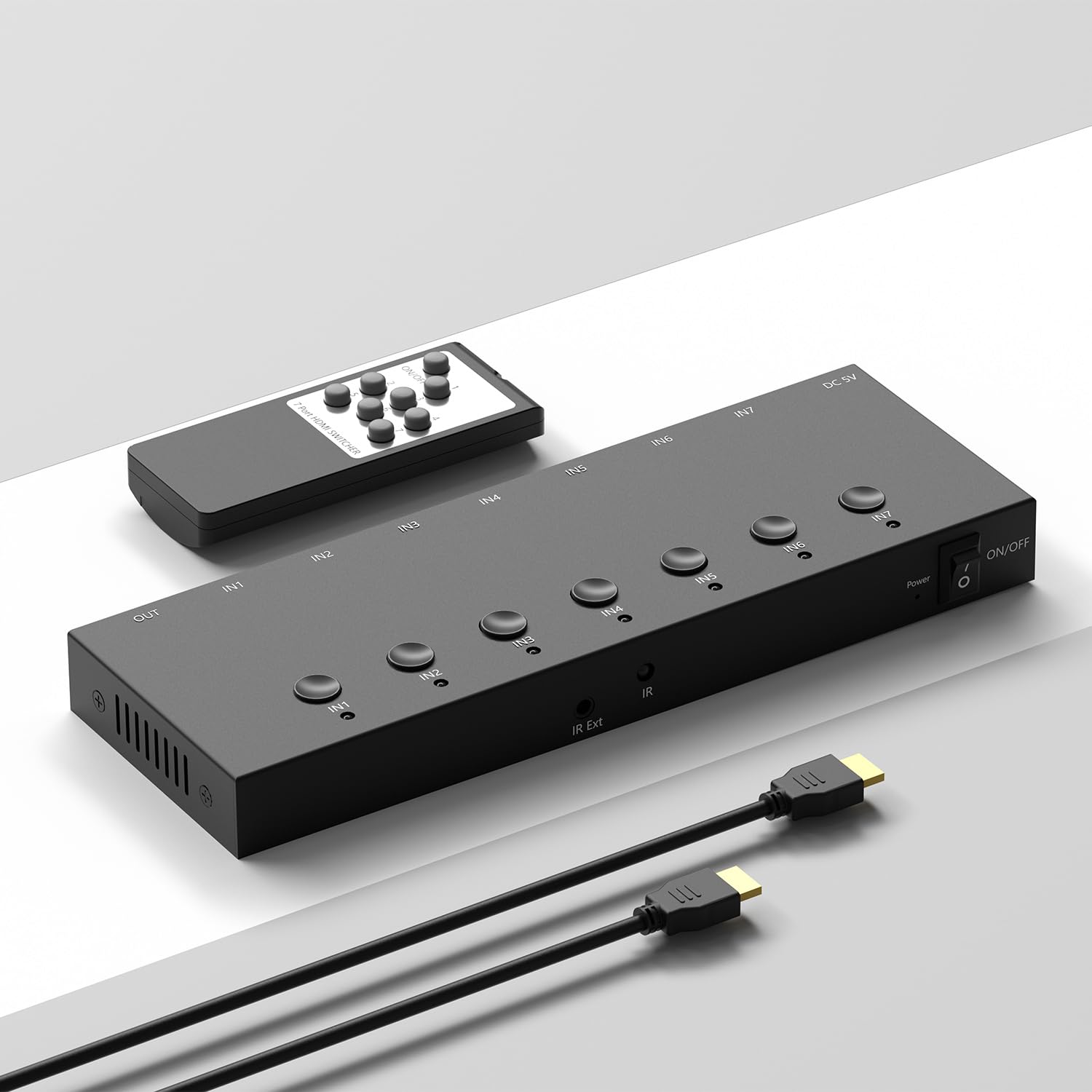 HDMI 2.1 Bi-Directional Switch Ultra HD 8K HDMI Switcher 2 in 1 Out/ 1 in 2 Out HDMI Switch Supports 8K@60Hz/ 4K@120Hz 48Gbps Compatible with Switch/Switch OLED PS5/4 Xbox Roku Apple TV Fire TV Stick
