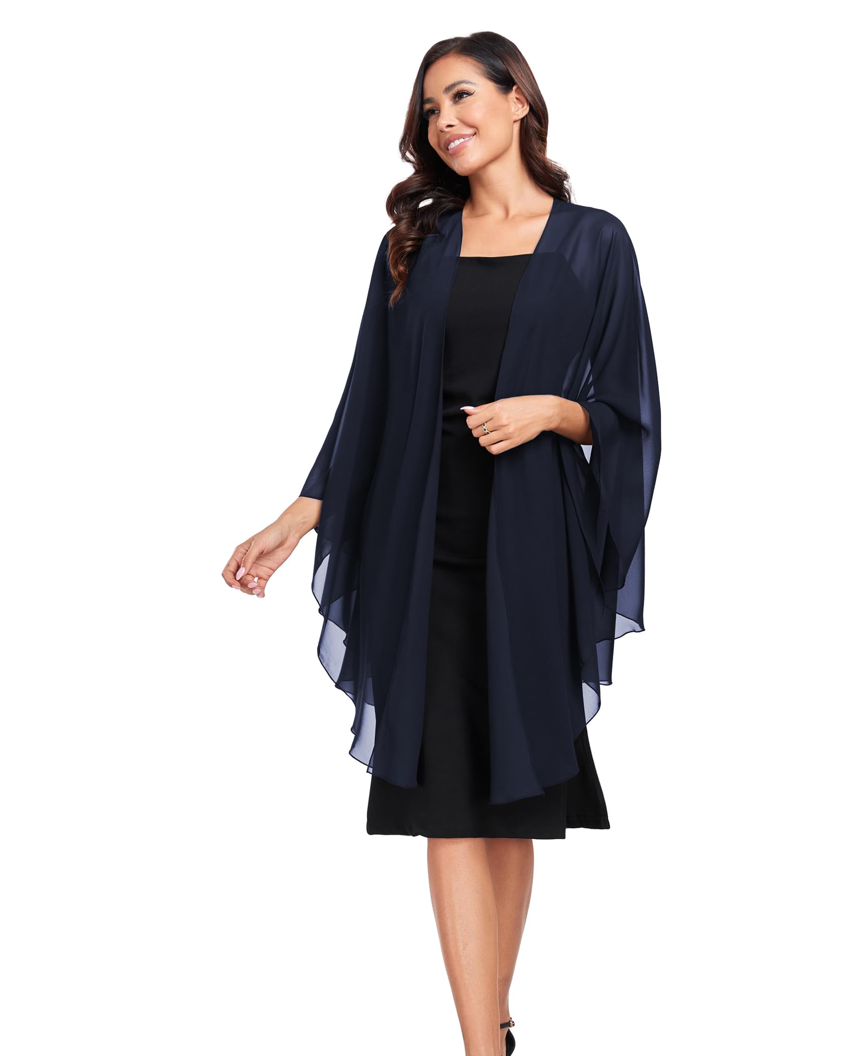 TONGFANTFL Shawls Wraps for Evening Wedding Party Chiffon Scarf Soft Bridal Wraps Wedding Guest Shawl Coverage