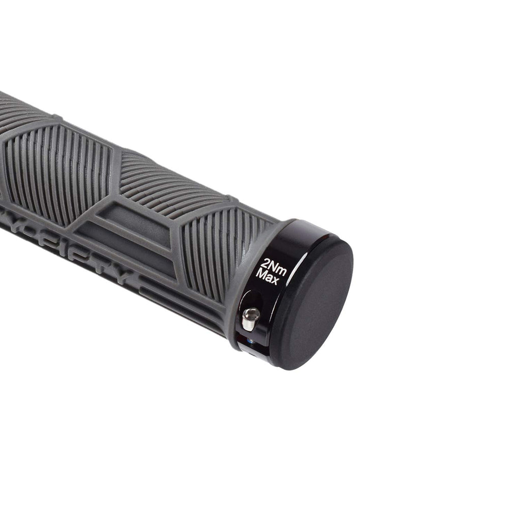 FIFTY-FIFTY Double Lock-On Mountain Bike Grips, Bicycle Handlebar Locking Grips, Non-Slip MTB Handle