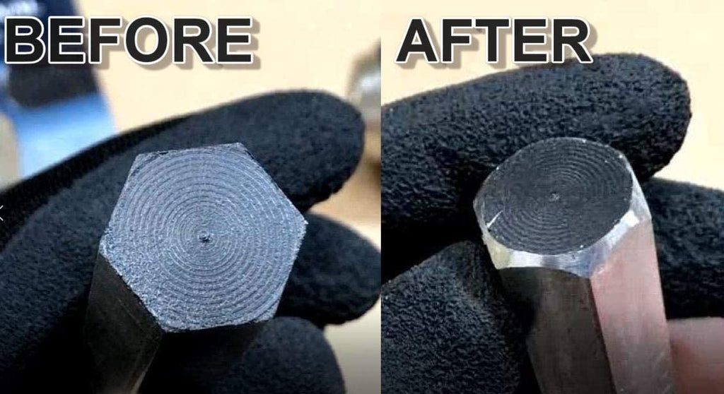 CONQUER Tools Deburring External Chamfer Tool, Premium Tungsten Blade, Deburring Drill Bit, Remove Burr Tools Quick Release Shank Fits for 1/2"-1 3/8"(13mm-35mm) Stainless Steel Burr Removal