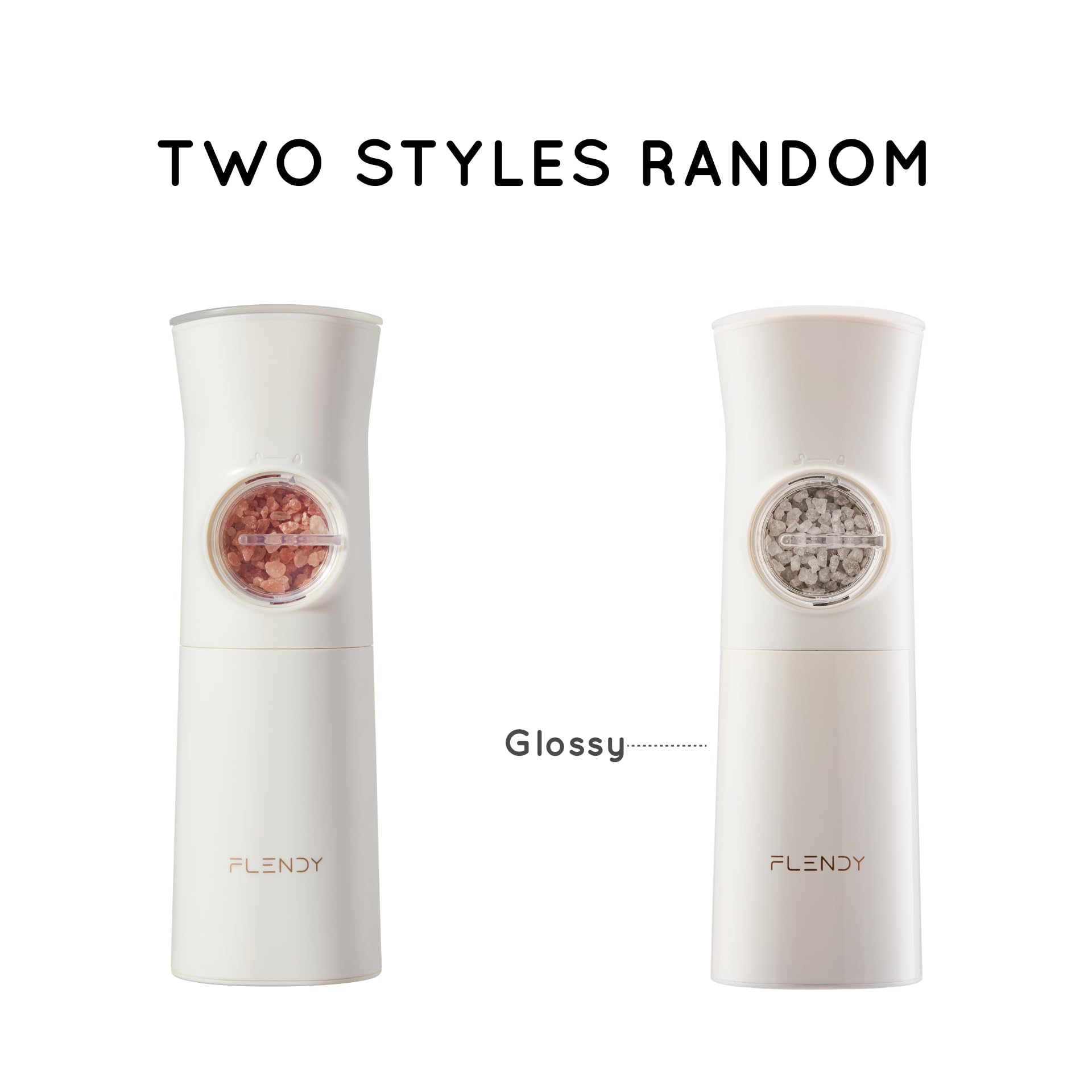 Flendy Gravity Electric Salt and Pepper Grinder Set Rechargeable, Automatic Salt and Pepper Grinder Set with USB C Charging Base, Gravity Salt and Pepper Shakers Set Electric