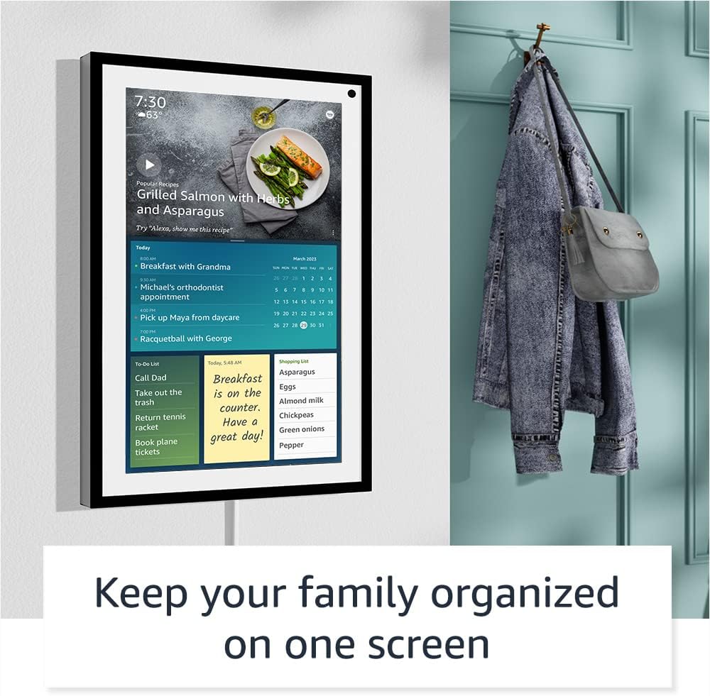 Echo Show 15 | Remote Included | with Philips Hue Smart Color Bulb