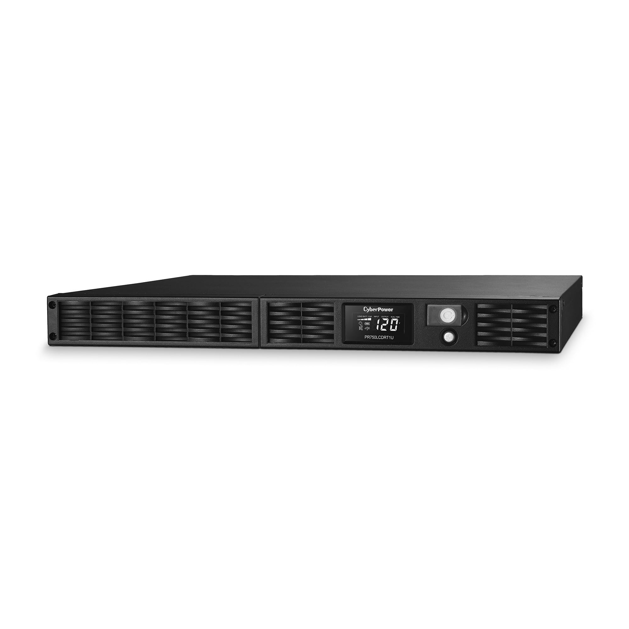 CyberPower PR500LCDRT1U Smart App Sinewave UPS Battery Backup and Surge Protector, 500VA/400W, 7 Outlets, AVR, 1U Rack/Tower, UL Certified