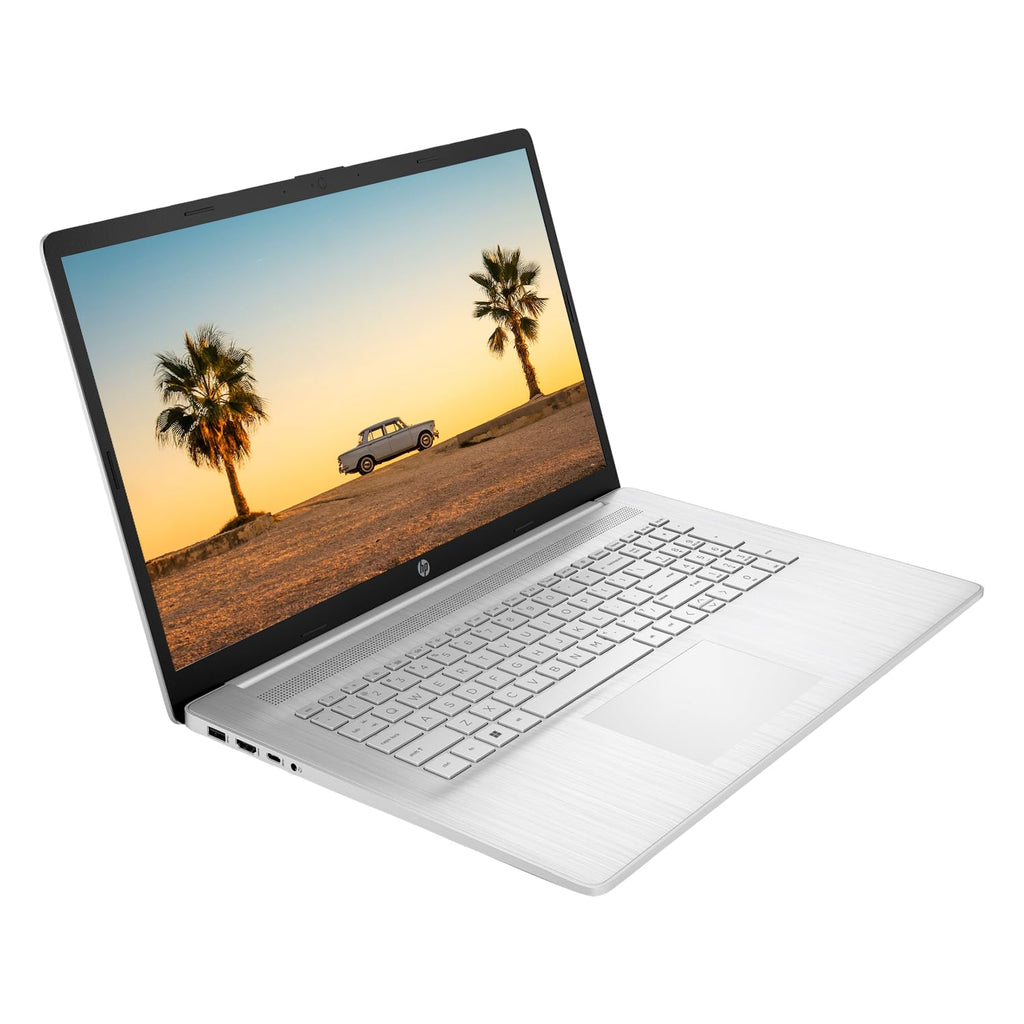 HP 2023 17 Laptop, 17.3" HD+ Touchscreen Display, AMD Ryzen 5 7530U Processor (Beats i7-1165G7), 12GB RAM, 256GB SSD, Wi-Fi 6, HDMI, Backlit KB, Webcam, Windows 11 Home, Silver, KKE Accessories