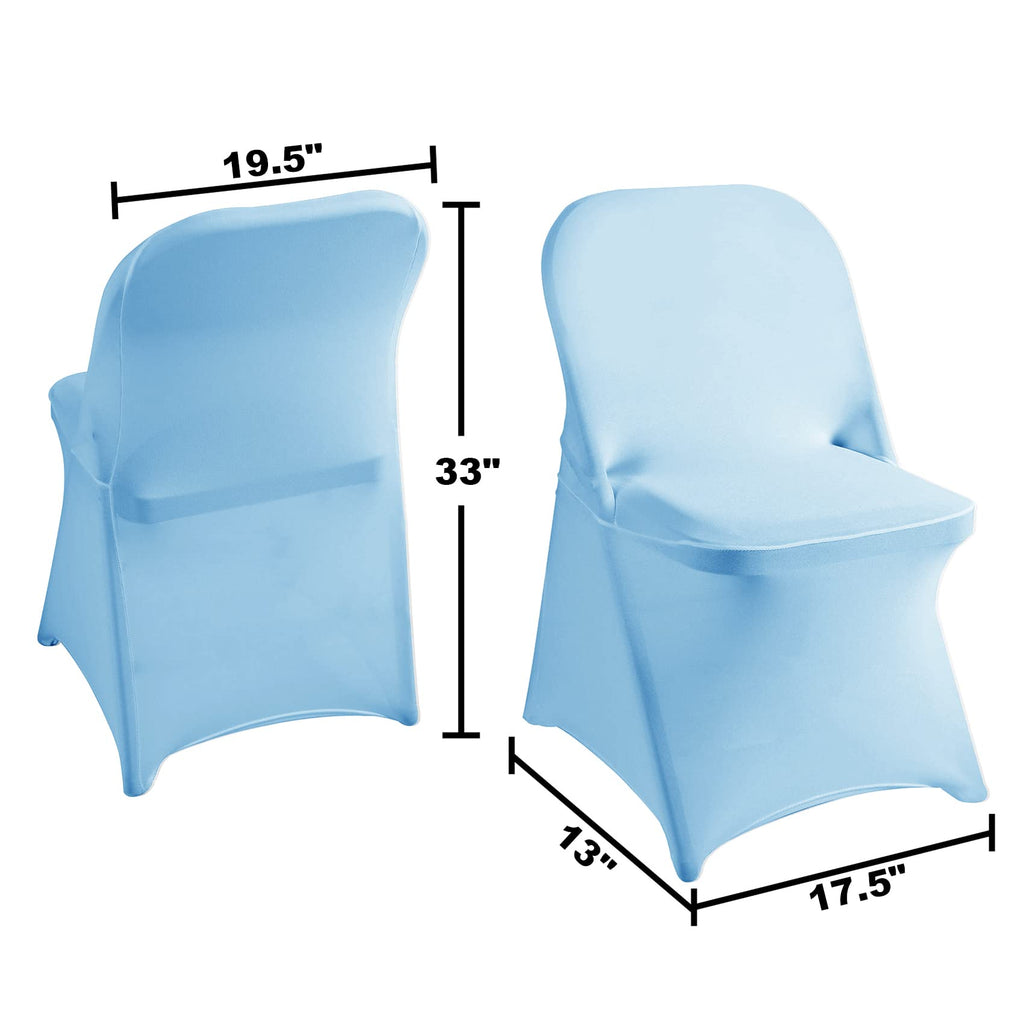 magalo 12 Pack Black Spandex Folding Waterproof Chair Cover, Stretch Chair Cover Protector for Wedding, Party, Dining Banquet and Other Special Events