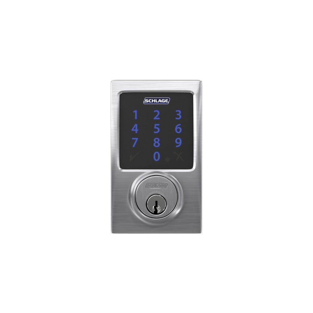 Schlage Connect Smart Deadbolt Lock with Touchscreen Keypad, Keyless Front Door Entry, Z-Wave Plus Compatible, Aged Bronze, BE469ZP CEN 716
