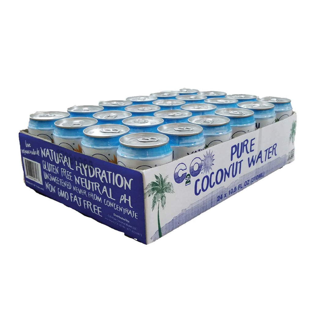 C2O - Coconut Water with Ginger, Lime, & Turmeric (12 Pack) - Made with Fresh Coconut Water - Plant Based - Non GMO - Canned Water - Natural Hydration, Electrolytes, & Potassium - 12 Cans, 17.5 FL OZ