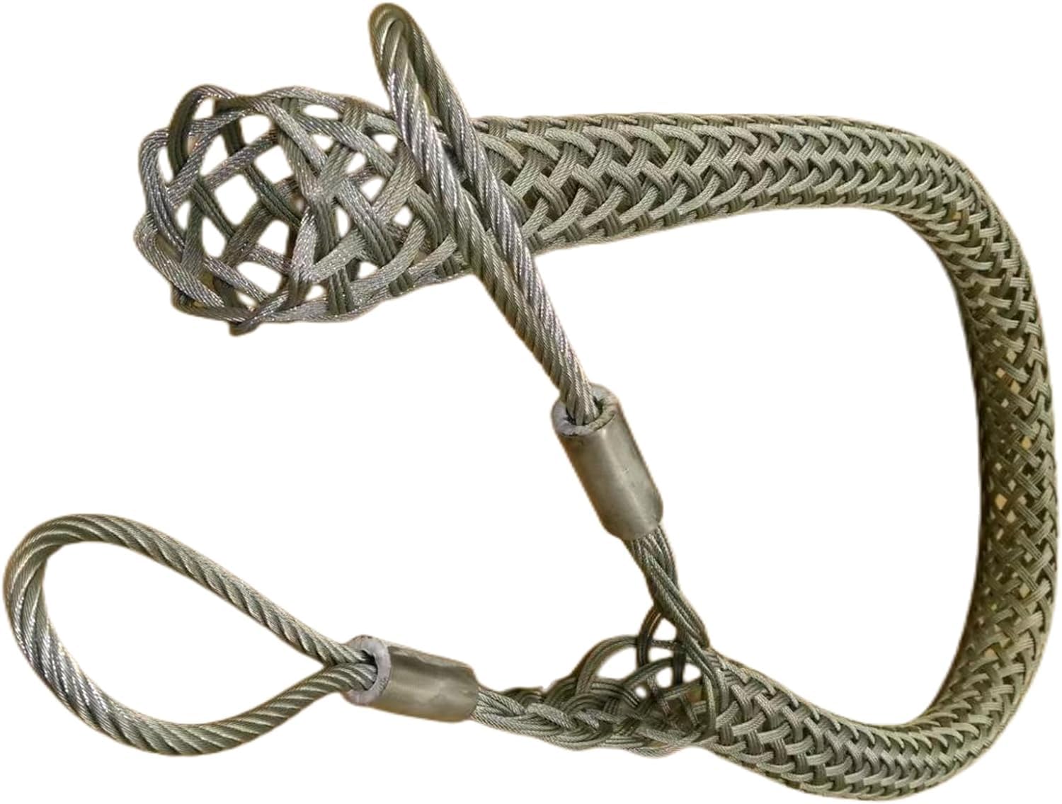 Wire & Cable Mesh Pulling Grip, Double Head Cable Pulls, Suitable for Light & Heavy Cables (D:13-18mm 0.51"-0.7")