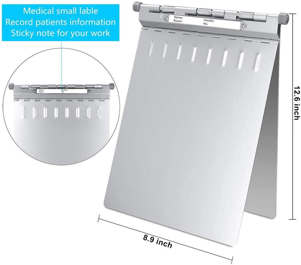 ROCOFF Metal Clipboard, Aluminum Heavy Duty Clipboard with Cover, Rust Proof & Protect Documents from Spilled Liquid, Letter Size Paper Holder with High Capacity Clip, Greate for Business or Study