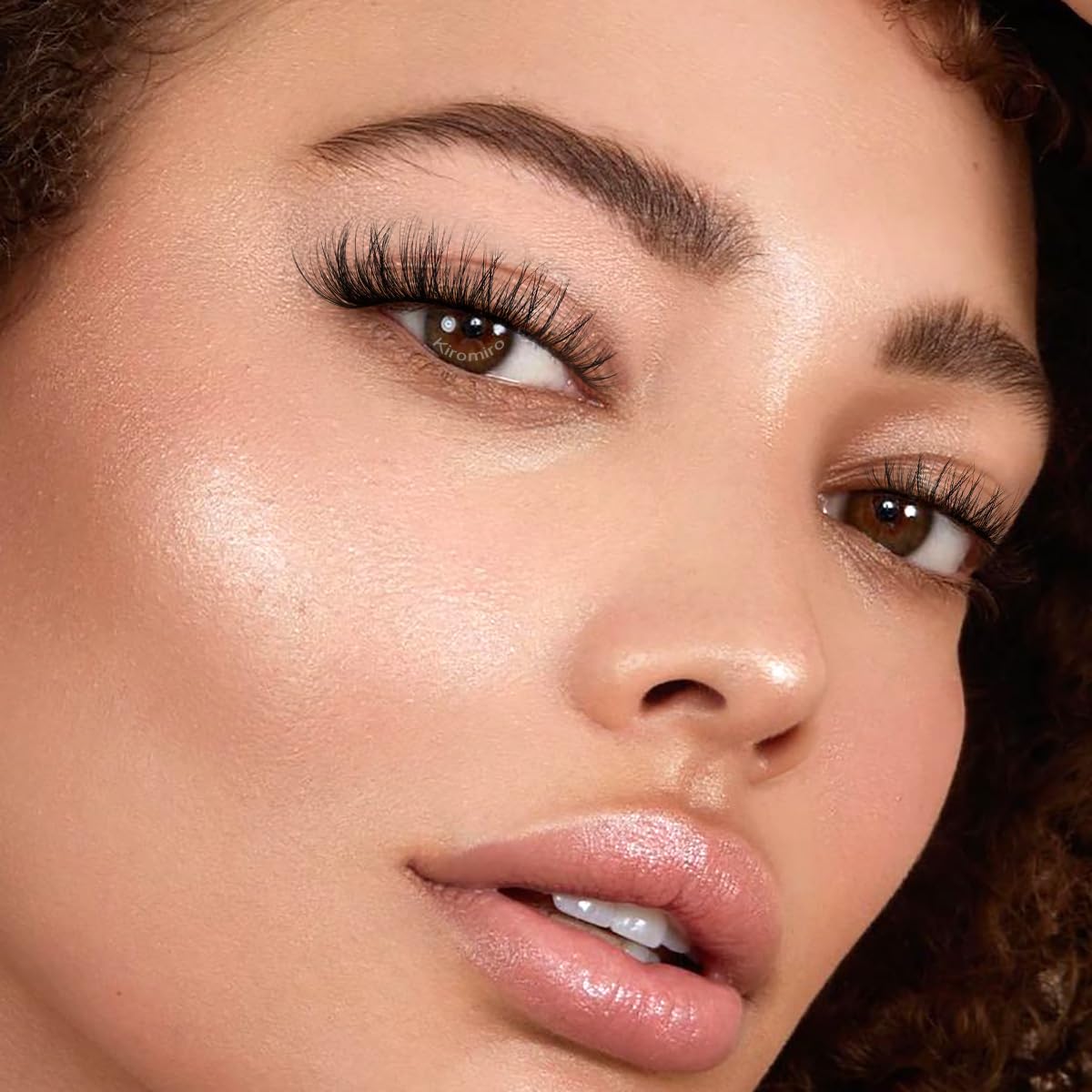 False Lashes Natural Look Wispy Eyelashes Manga Korean Spiky 16mm Short Faux Mink Eyelashes Cat Eye Natural Fake Eyelashes Strip Lashes Pack 14 Pairs