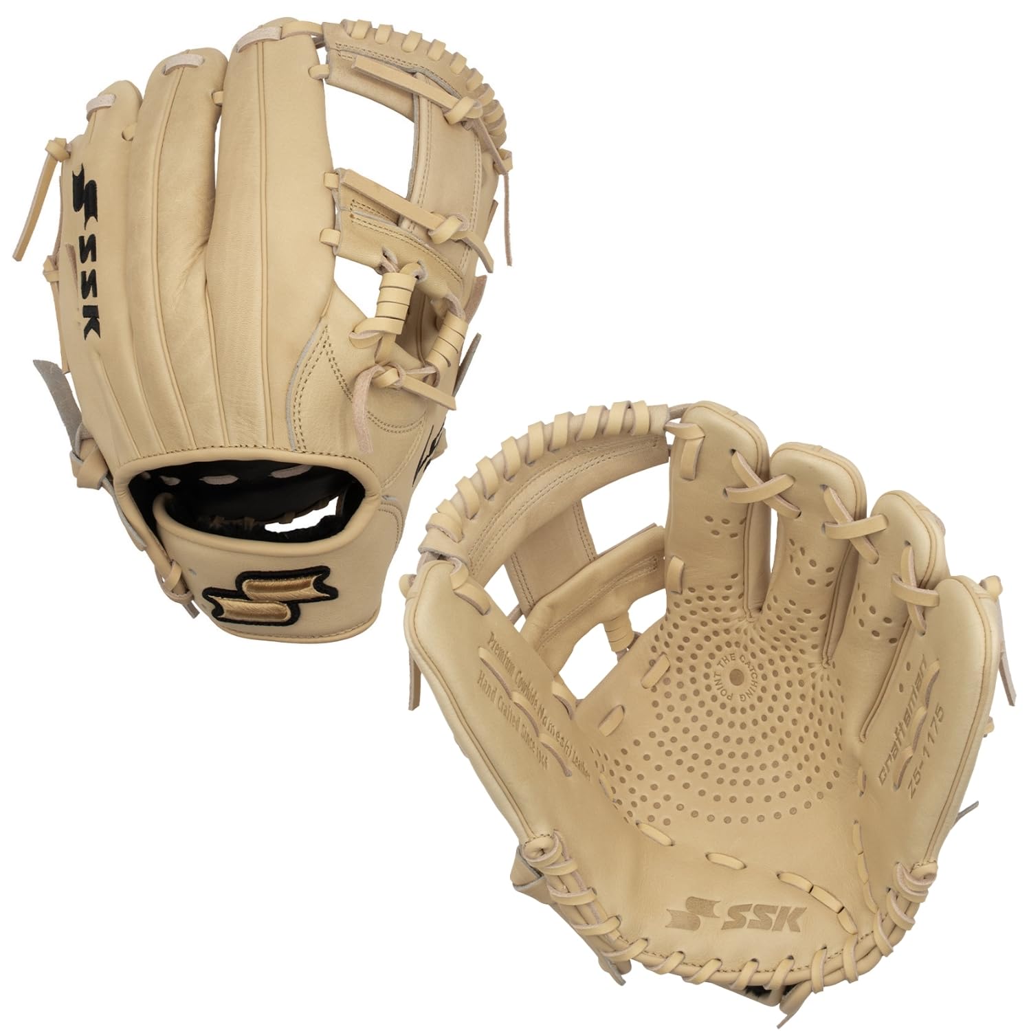 SSK Z5 Craftsman Infield Baseball Glove – 11.25” - 11.5” - 11.75” - 12” – Right & Left Hand Throw