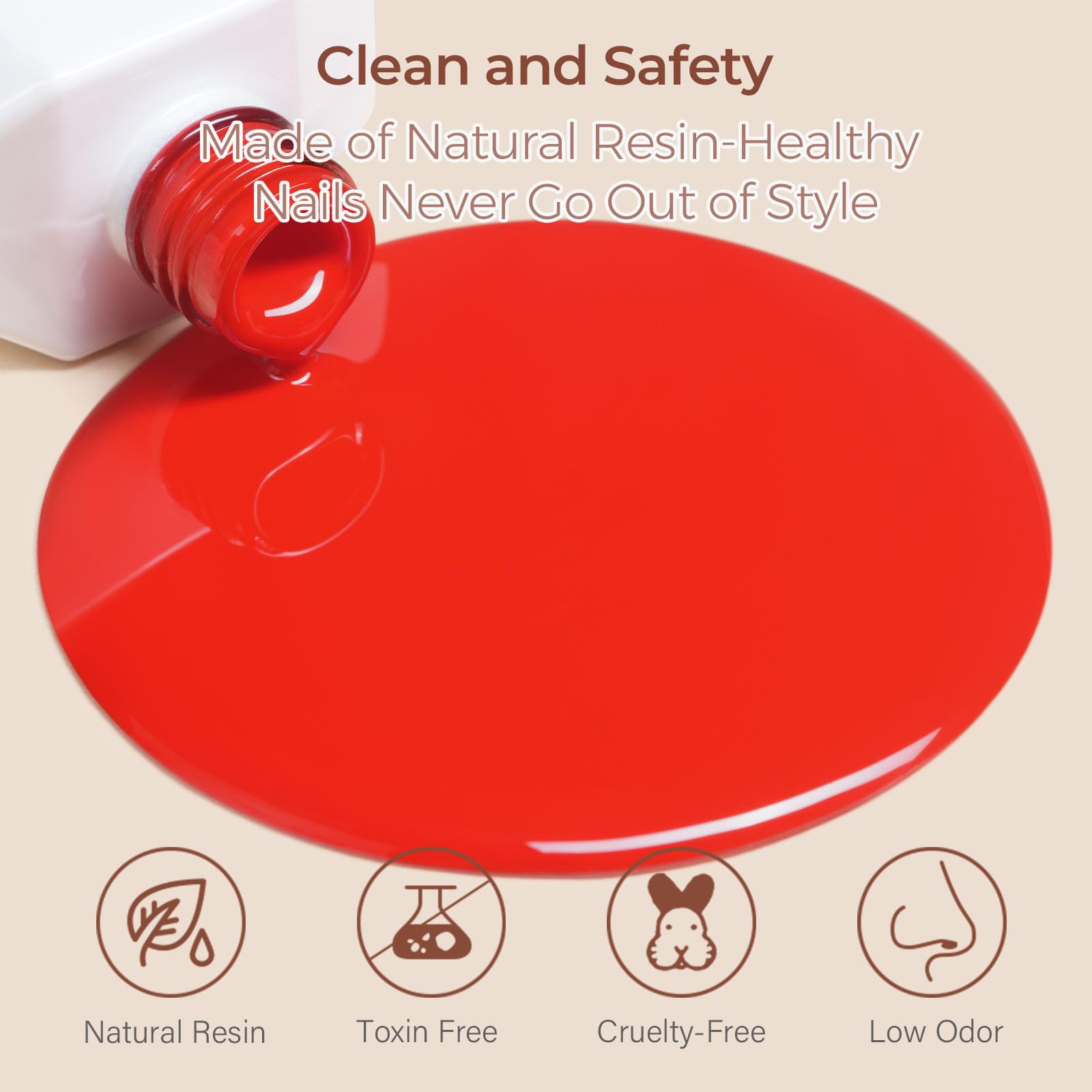 AILLSA Red Gel Nail Polish Ruby Red Gel Polish Bright Rose Color Polish Apple Candy Nails Long Lasting Soak Off U V Gels Nail Polish Nail Art Manicure Salon at Home 0.51 Fl Oz