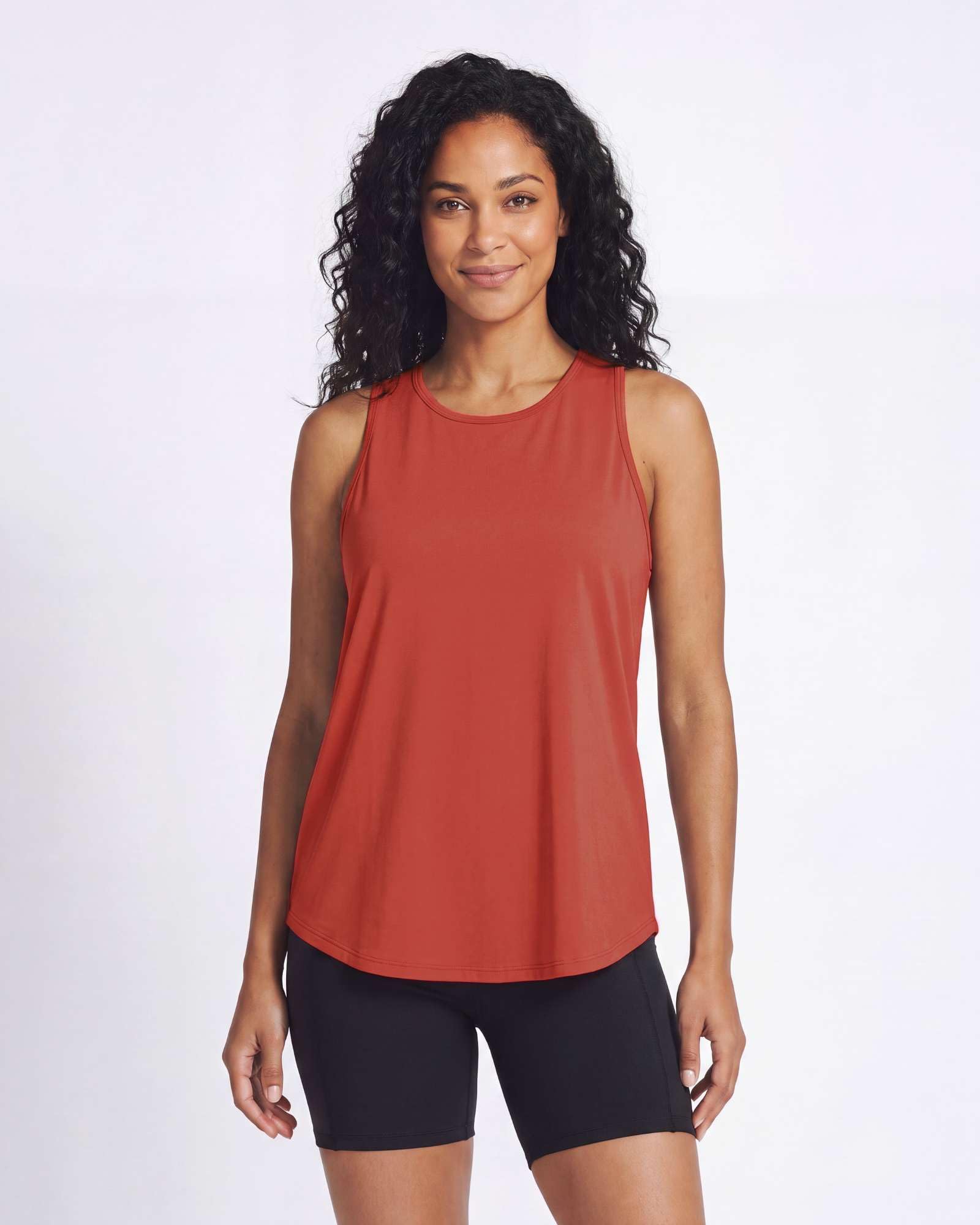 Real Essentials 5 Pack: Women's Racerback Athletic Tank Top Mesh Back Dry-Fit Sleeveless Shirt for Workout Running Gym (Plus)