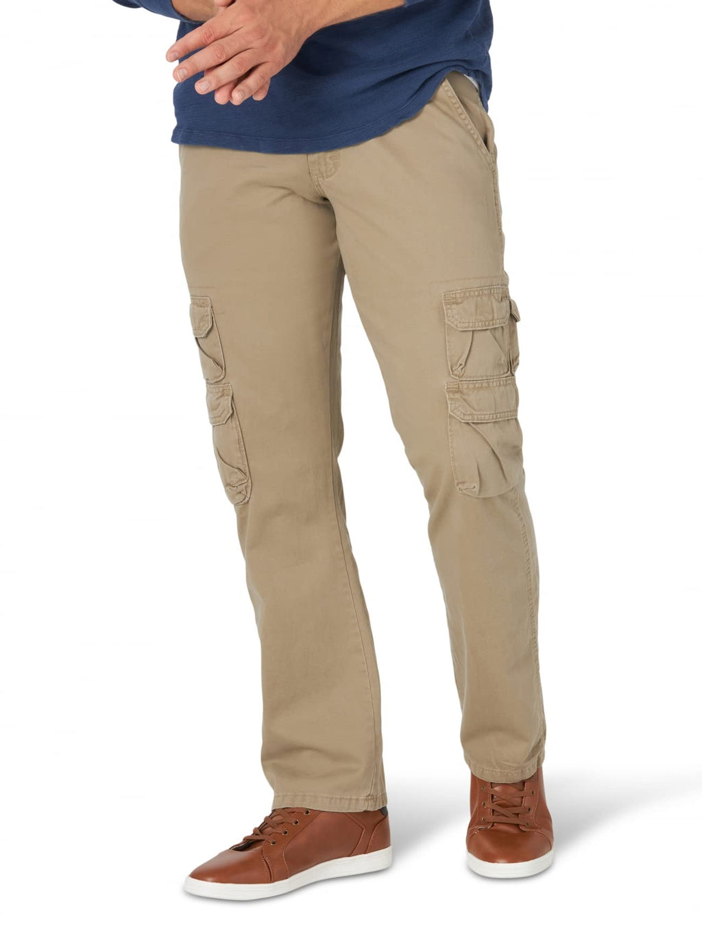 Wrangler Authentics Men's Premium Relaxed Fit Straight Leg Cargo Pant (Bennard)