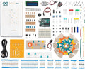 Official Arduino Starter Kit [K000007] - 12 DIY Projects with Electronic Components & English Projects Book - Original Kit from Italy