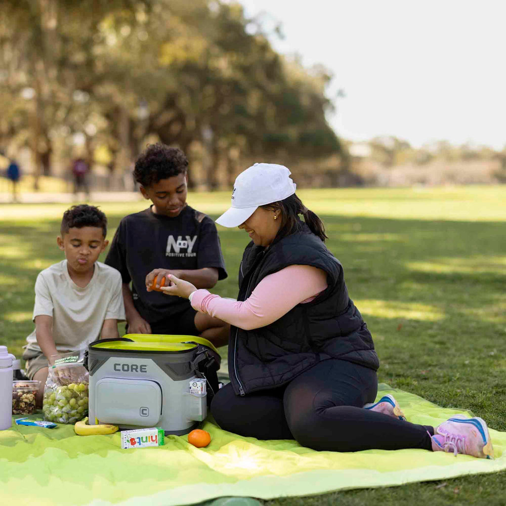 CORE Magnetic Leak Proof Soft Cooler with Waterproof Zipper | Insulated Bag Portable Ice Chest Box | Best Soft Cooler for Food & Beverages for Tailgating, Car Camping, Travel, and Family Beach Picnics