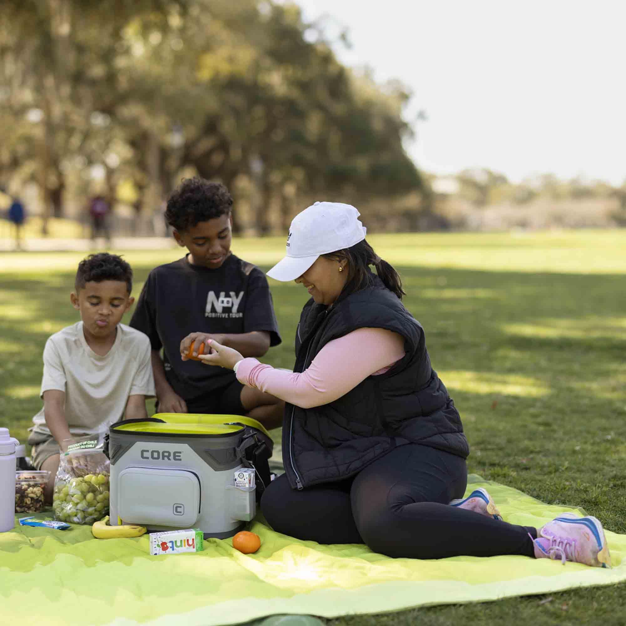 CORE Magnetic Leak Proof Soft Cooler with Waterproof Zipper | Insulated Bag Portable Ice Chest Box | Best Soft Cooler for Food & Beverages for Tailgating, Car Camping, Travel, and Family Beach Picnics