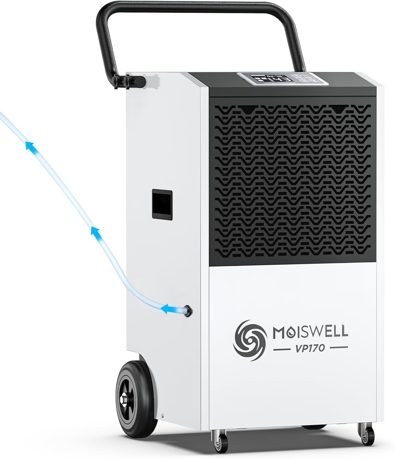 170 Pints Commercial Dehumidifier with Pump and Drain Hose for Basements and Large Spaces up to 7,500 Sq Ft