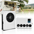 Treeligo 12V Truck Cab Air Conditioner 12000BTU, Mini Split 12 Volt DC Electric Split ac Unit, 45dB Low Noise, Fast Cooling AC Unit Universal dc Air Conditioning for semi trucks RV Camper