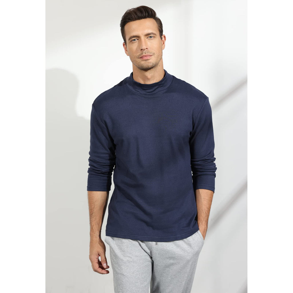 Rela Bota Mens Half Turtleneck Long Sleeve Pullover Basic Designed Undershirt Stretch Slim Fit Sweaters