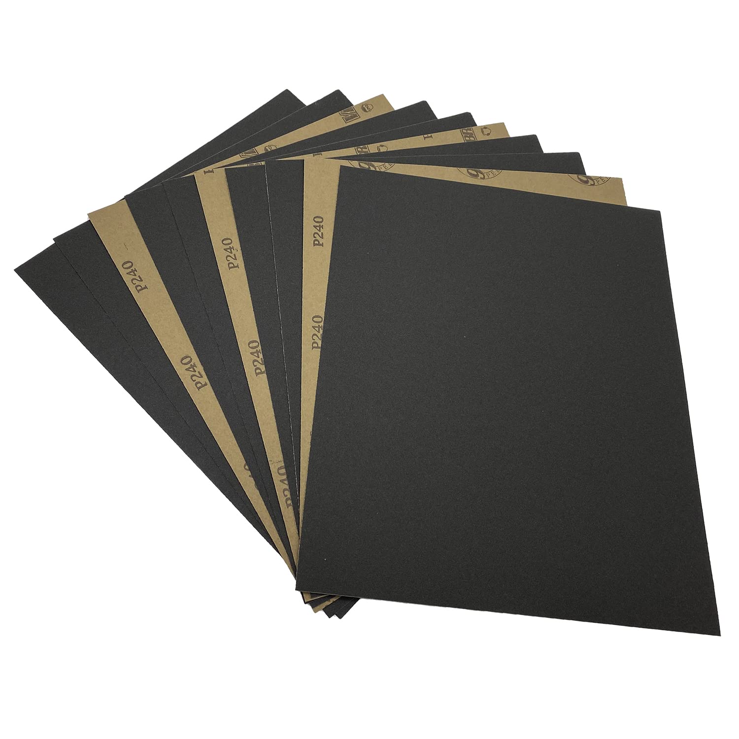 80 Grit Wet Dry Sandpaper, 9 x 11 Inch Sanding Sheets, 10PCS Premium Silicon Carbide Sand Paper for Wood Metal Ceramic or Auto Polishing and Scratches Removing