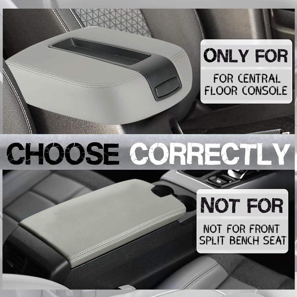 Upgrade Silverado/Sierra Center Console Armrest lid Cover Compatible with 2007-2013 Silverado Tahoe Suburba Avalanche Sierra Yukon XL Arm rest Center Console Cover Lid, Replac OE 19328711, Beige