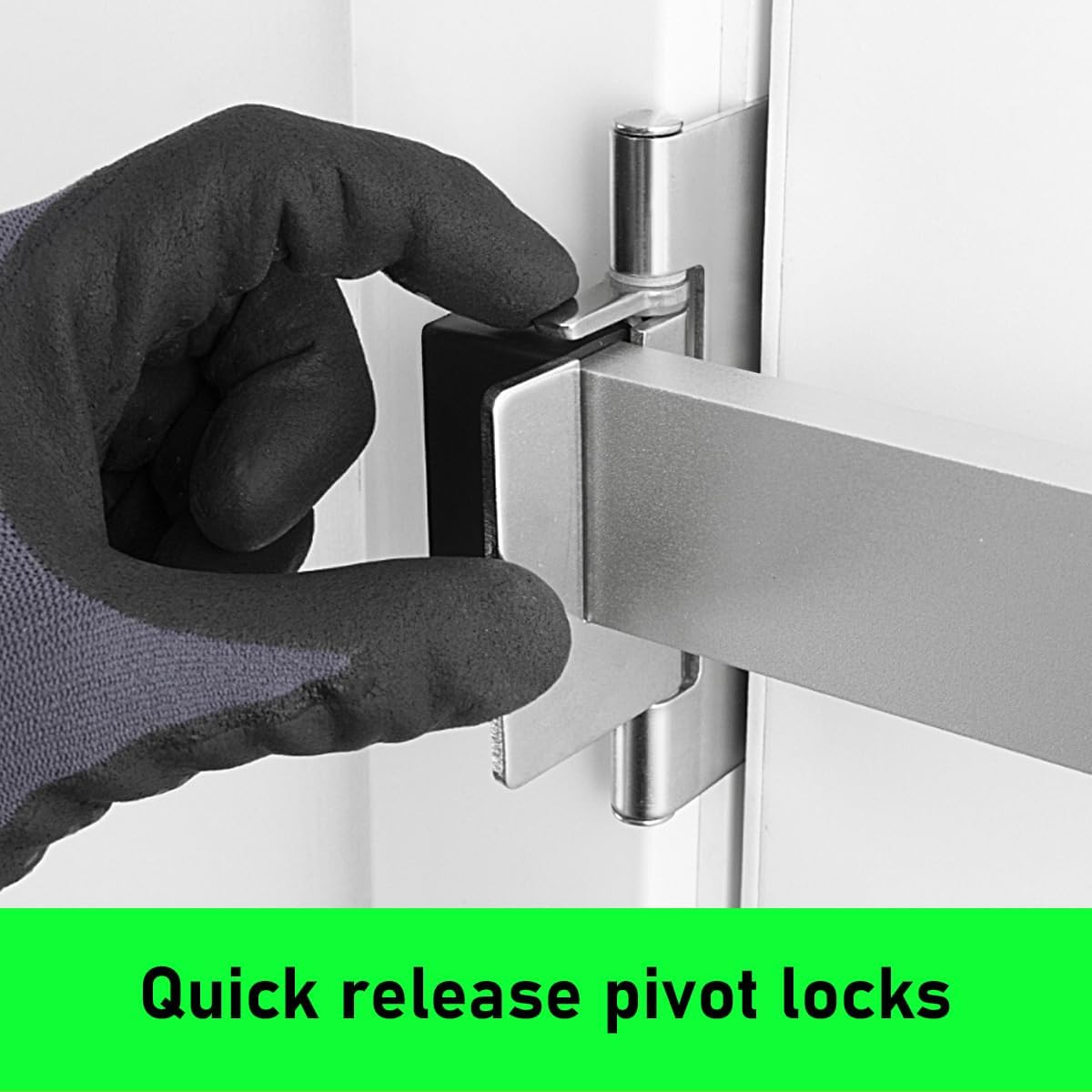 Door Security Bar-by Doorricade-Secure The Entire Width of Your Inward Opening Front Door-Safe Room. Fits Doors up to 32" Wide-Black Edition.