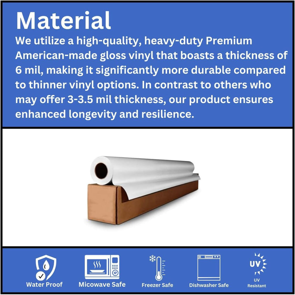 1.5 Inches Custom Sticker Personalized Labels Waterproof Dishwasher Safe Made USA, Custom Labels Business or Image Personalize Your Business Stickers