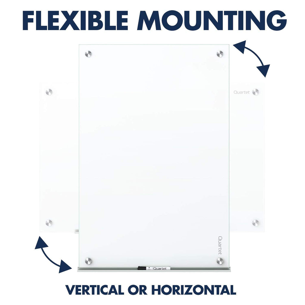 Quartet Dry Erase Board, Magnetic Whiteboard 36" x 24", Glass Board for Wall, Infinity, Brilliance White (G23624W)