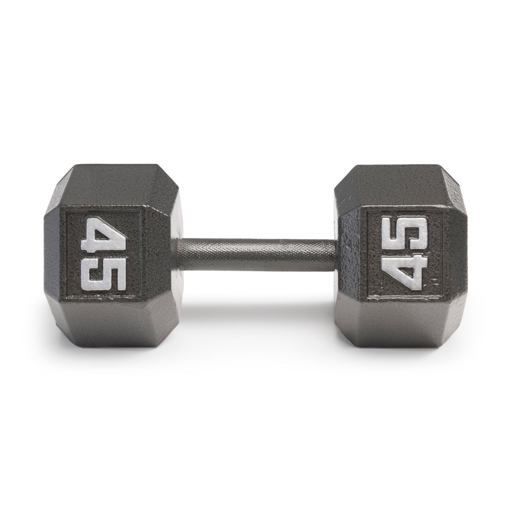 Marcy Cast Iron Hex Dumbbells Collection - Available size from 3-lb to 100-lb, SOLD INDIVIDUALLY