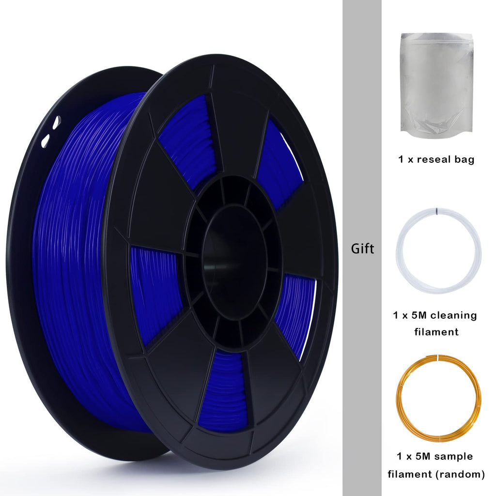 ZIRO TPU Filament 1.75mm 3D Printer Filament, Shore 95A Hardness TPU, Flexible Soft Material, 0.8KG/1.8lbs Spool, Fit Most FDM 3D Printers, Black