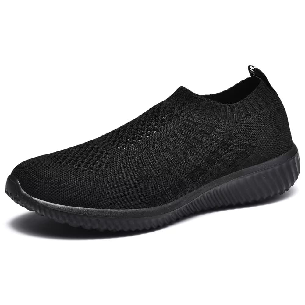 konhill Womens Walking Shoes Slip On Sneakers Breathable Mesh Lightweight Casual Footwear for Daily Commute