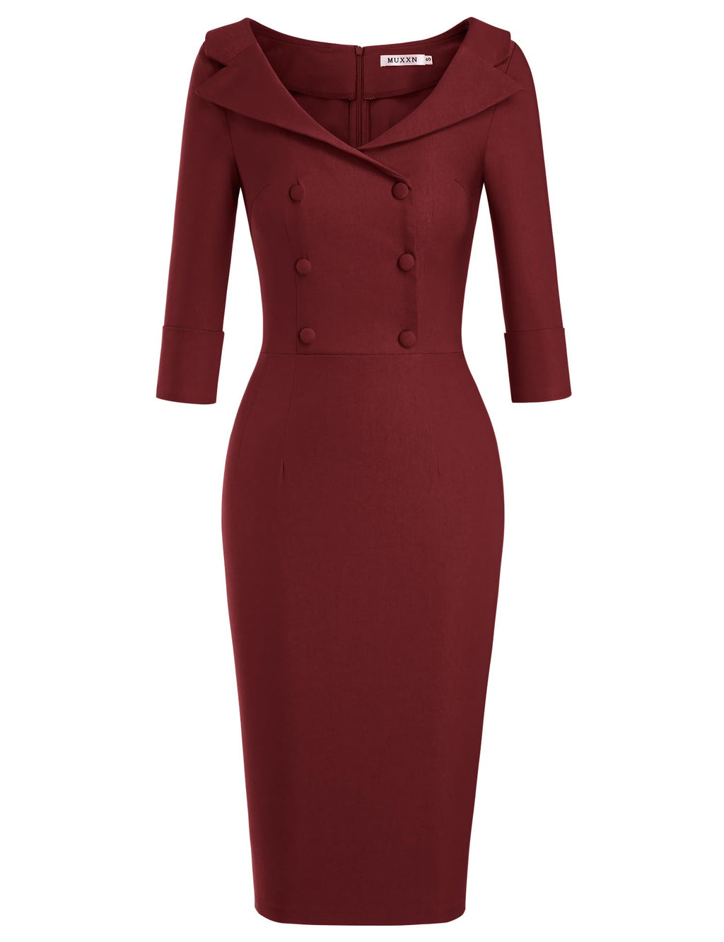 MUXXN Women's Classic Vintage Sweetheart Neckline Cocktail Prom Tea Dress