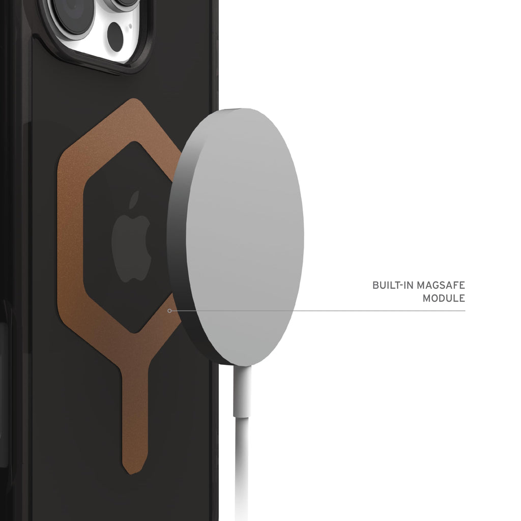 URBAN ARMOR GEAR UAG Designed for iPhone 16 Pro Max Case 6.9" Plasma XTE - Compatible with MagSafe Charging & Kickstand Rugged Shockproof Anti-Slip Military Grade Protective Cover, Black/Clear