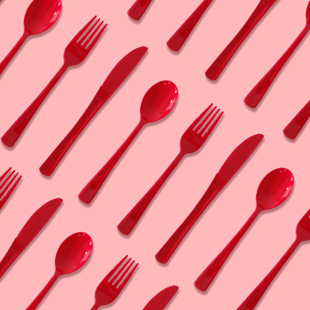150 Pack Plastic Silverware,Disposable Cutlery Set Heavy Duty Utensil Sets 50 Forks 50 Knives 50 Spoons for Brithday, Wedding,Home School Party Picnics Restaurant Outdoor Events (Black)