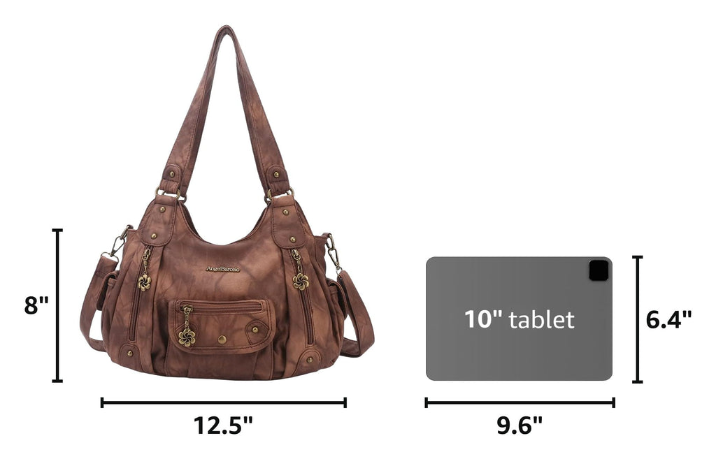 Angel Barcelo Purses for Women Soft PU Leather Shoulder Bag Crossbody Purse and Handbags