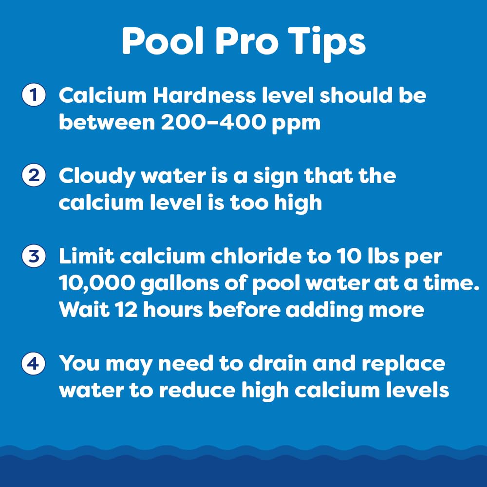 In The Swim Calcium Hardness Increaser for Swimming Pools - Fast-Acting, Scale Prevention - 94% Calcium Chloride - 25 Pounds