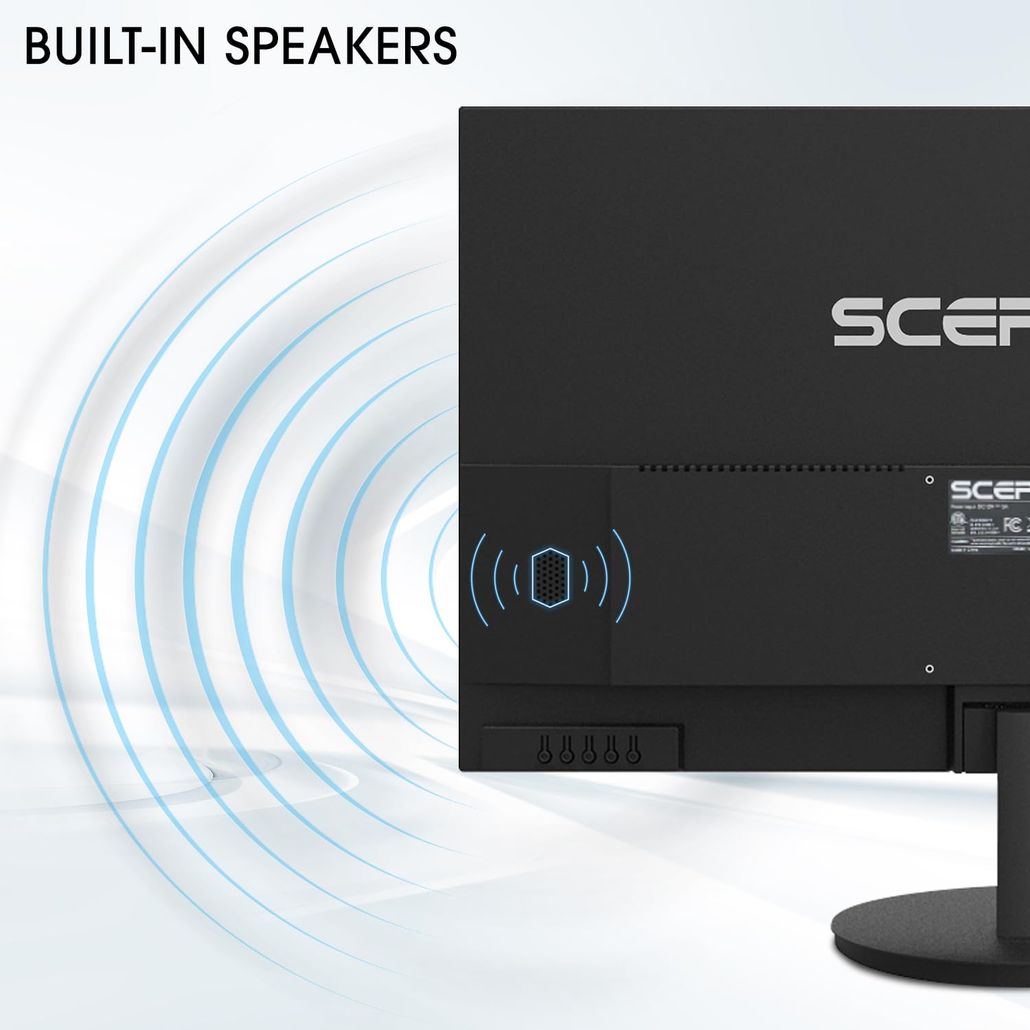 Sceptre 24 Inch 75Hz 1080p LED Monitor with Build-in Speakers HDMI VGA Ports, New Black 2019 (E248W-1920)