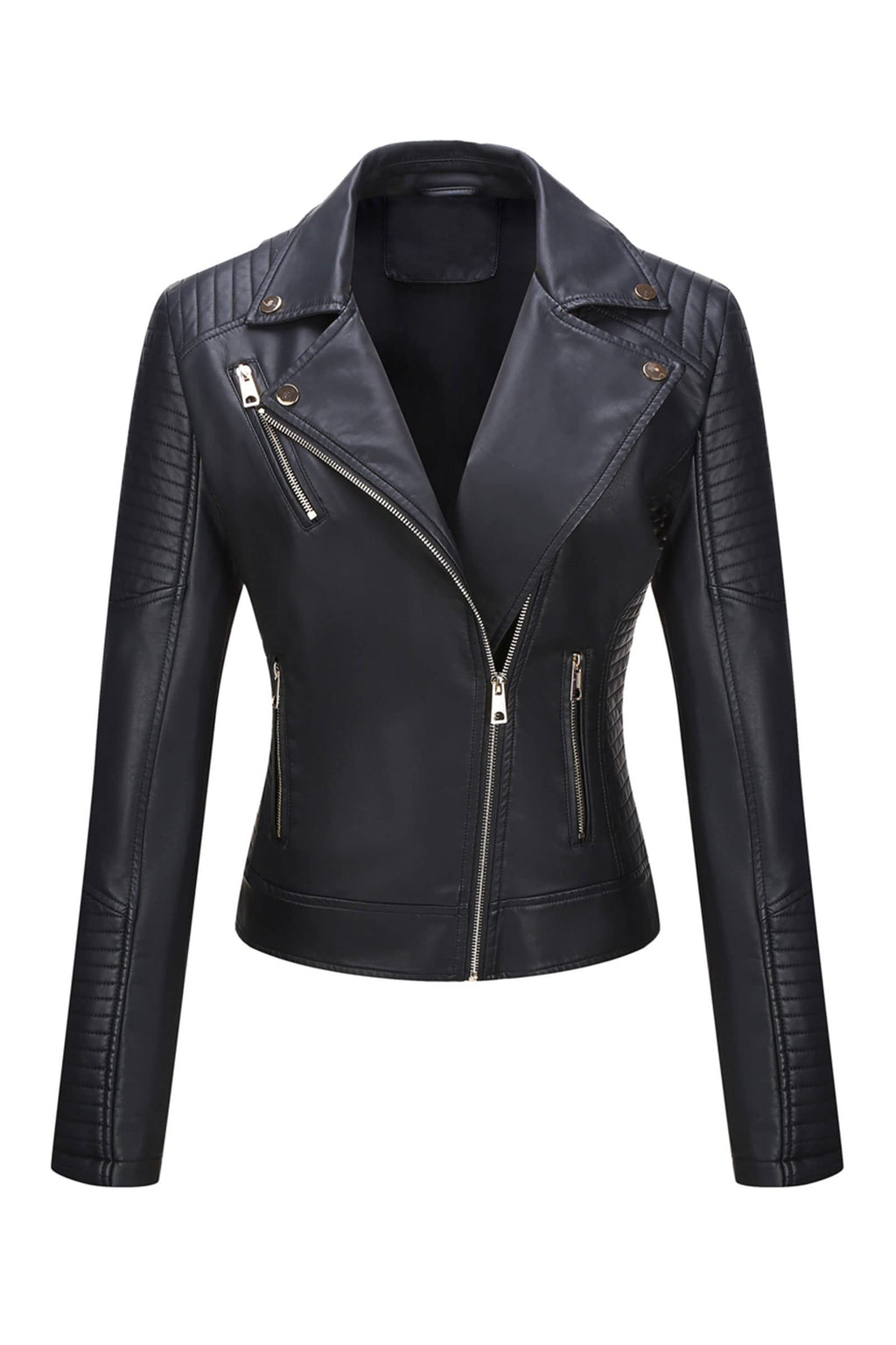 Bellivera Women's Faux Leather Casual Jacket 2026 Spring Trendy Motorcycle Outfits Lightweight Classic Coat
