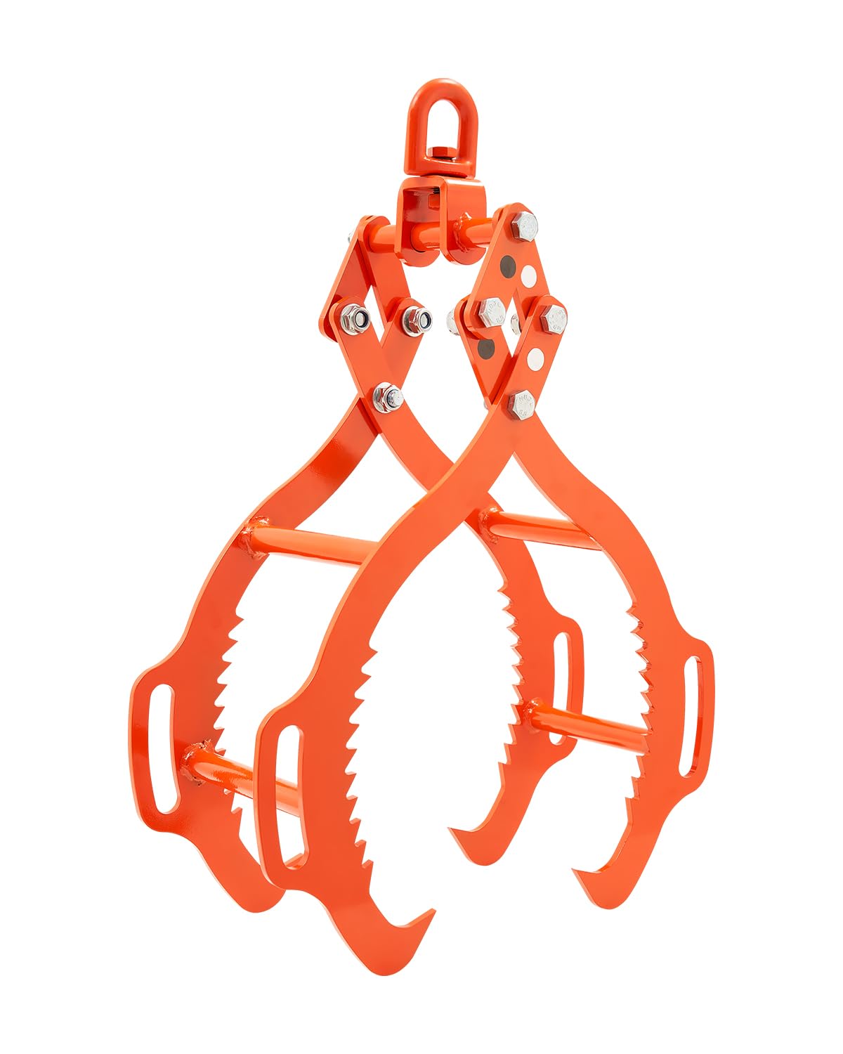 VEVOR Log Lifting Tongs 28in, 2 Serrated Claw Hook Log Tongs, Heavy Duty Steel Swivel Dragging Tongs, 1100LBS Log Grapple with Handles, Lumber Log Skidding Tongs for Tractors, Trucks, Forklifts, ATVs