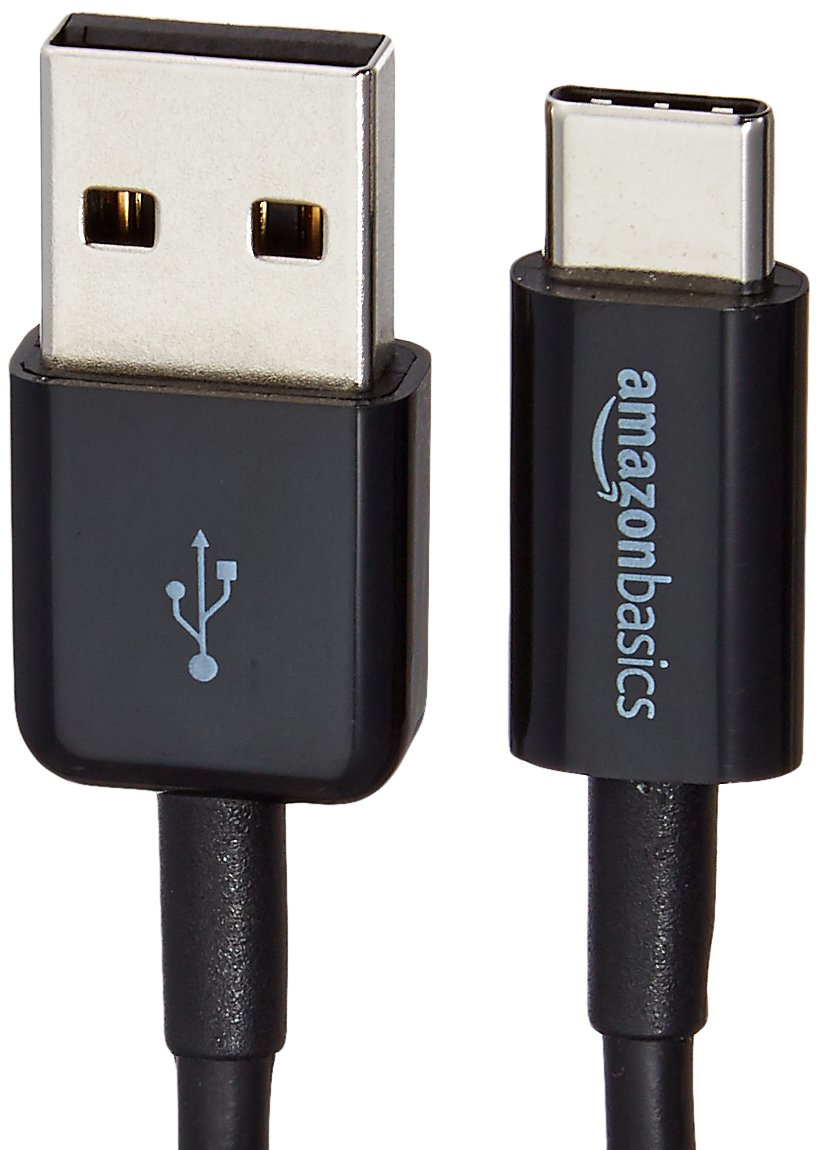 Amazon Basics USB-C to USB-A 2.0 Fast Charger Cable, 480Mbps Data Transfer Speed, USB-IF Certified, for Apple iPhone 16/15, iPad, Samsung Galaxy, Tablets, Car, 3ft, Black