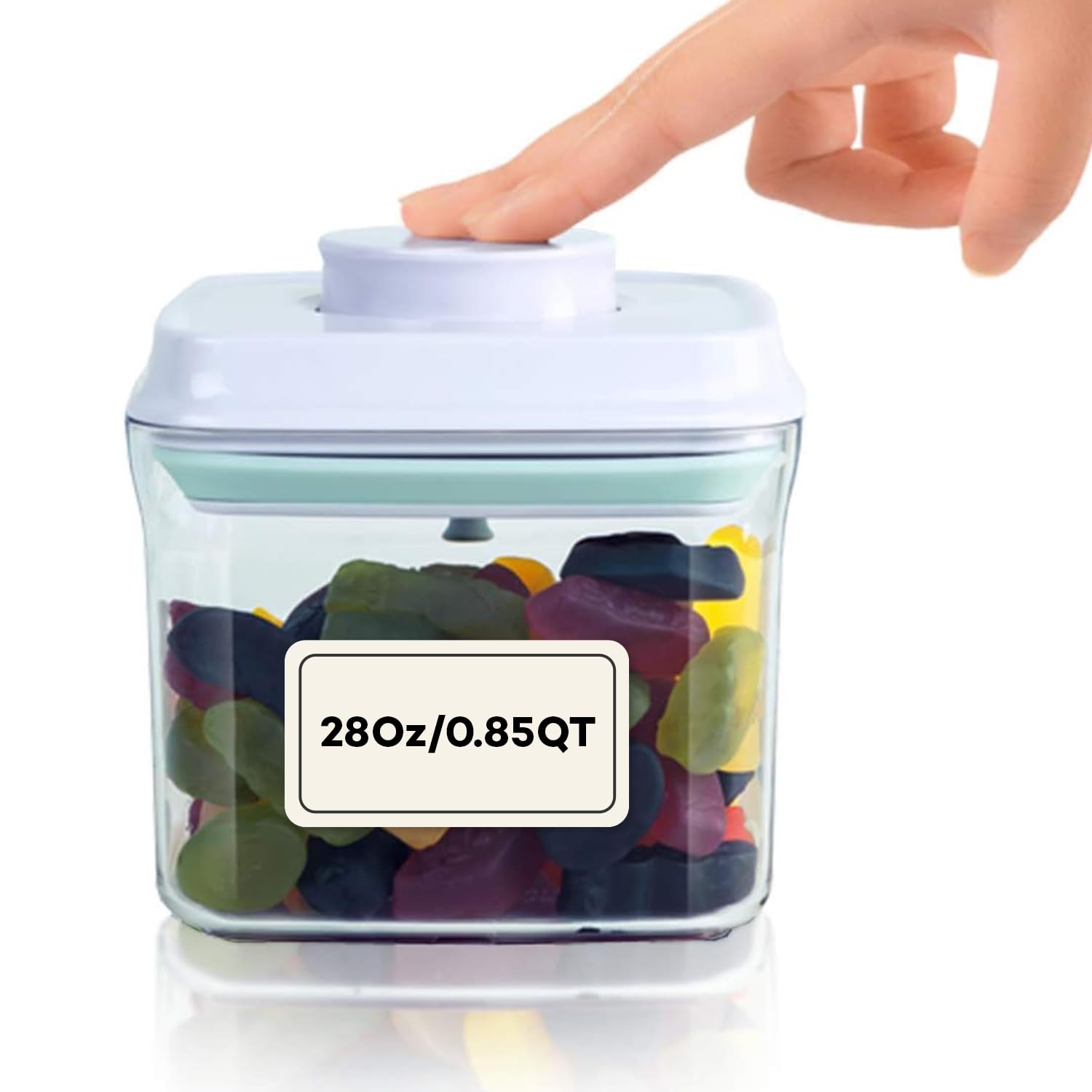 Bop Top Airtight Food Storage Containers with Lid 13.5 Cups / 108 oz | Kitchen Canister Sets | Air Tight Pantry Container | Pop Top Dry Food Storage Containers for Snacks, Sugar, Flour, Baking, Pasta