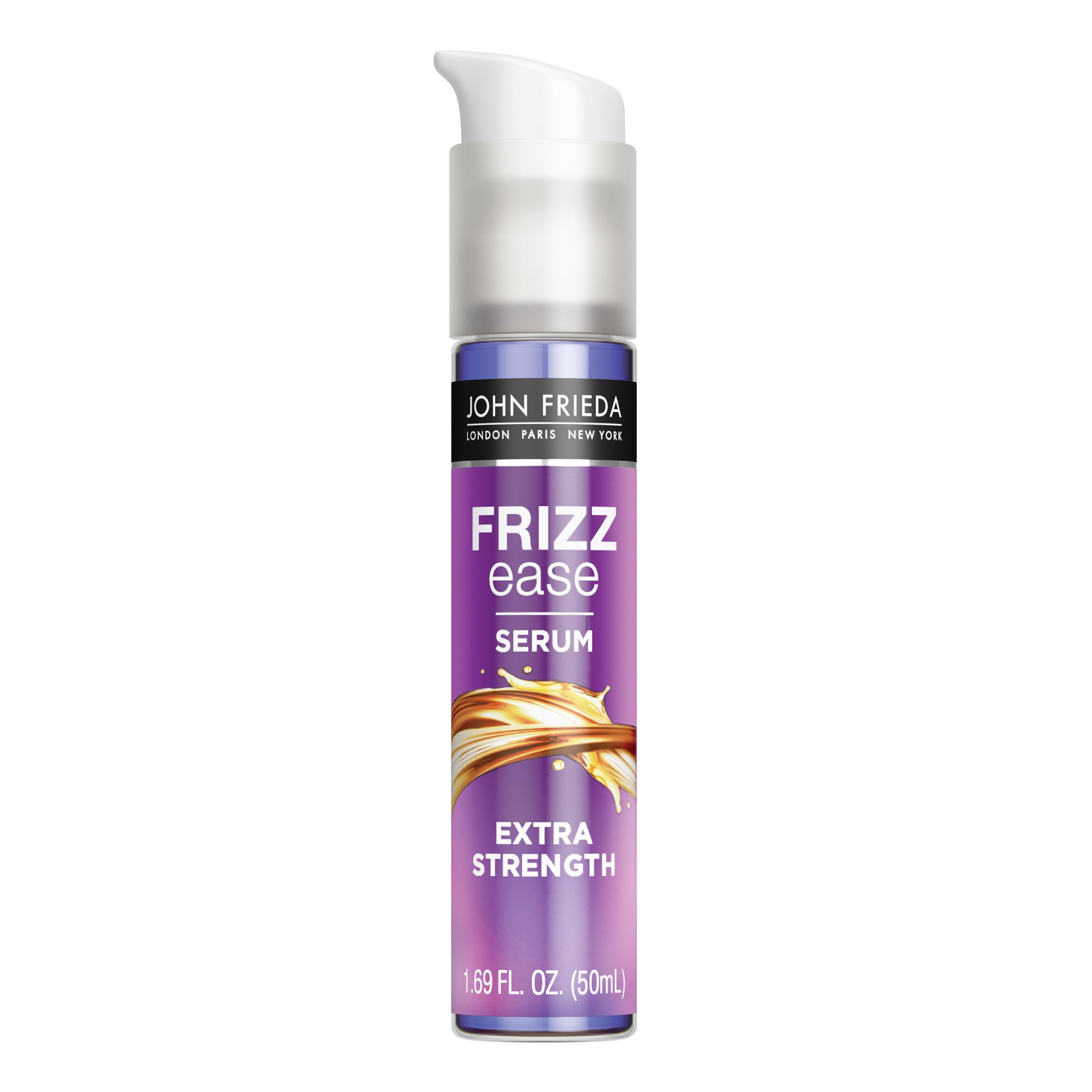John Frieda Frizz Ease Extra Strength Hair Serum for Thick & Coarse Hair, Anti-Frizz Smoothing Serum with Argan & Coconut Oil, 1.69 fl oz