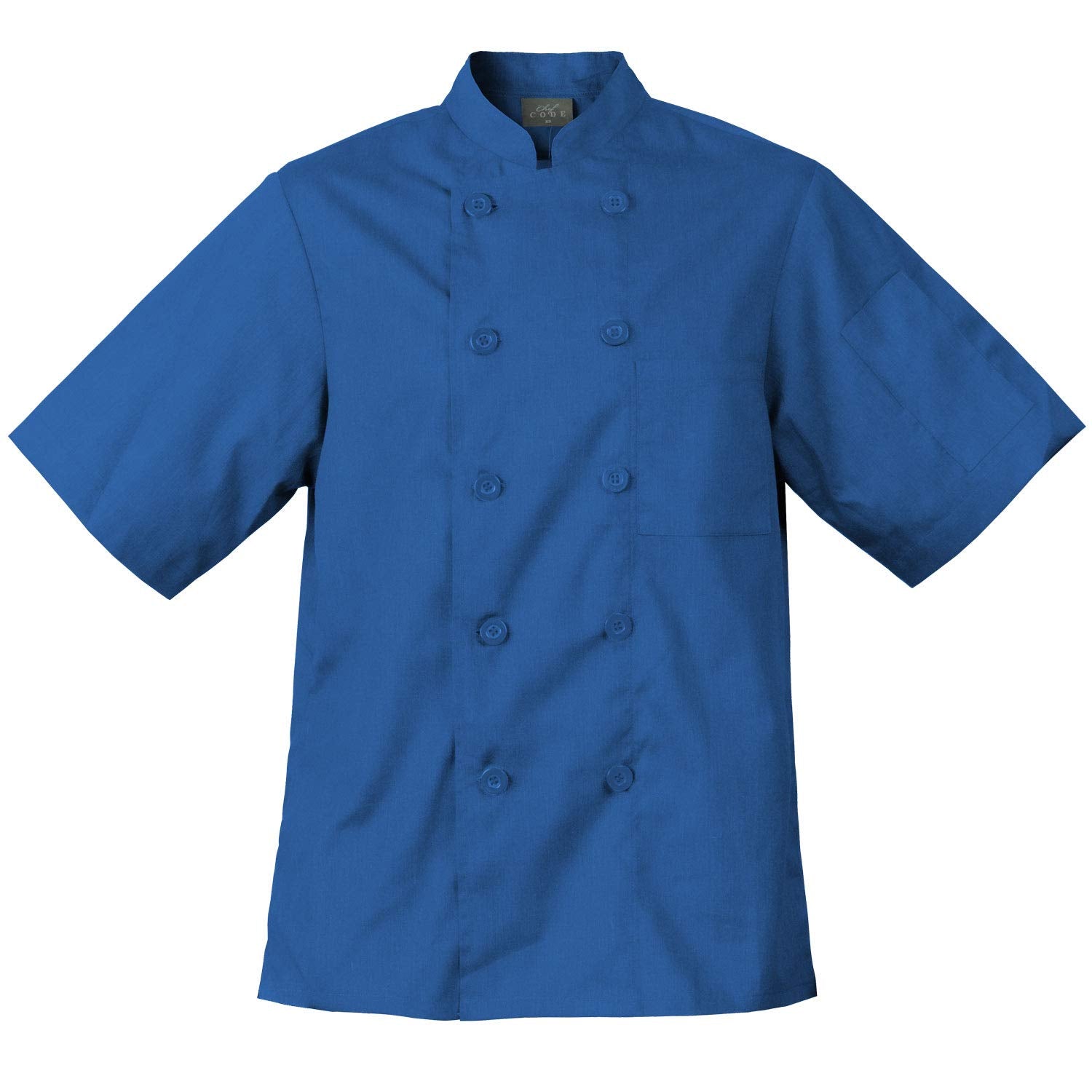 Chef Code Men's Short Sleeve Unisex Classic Chef Coat
