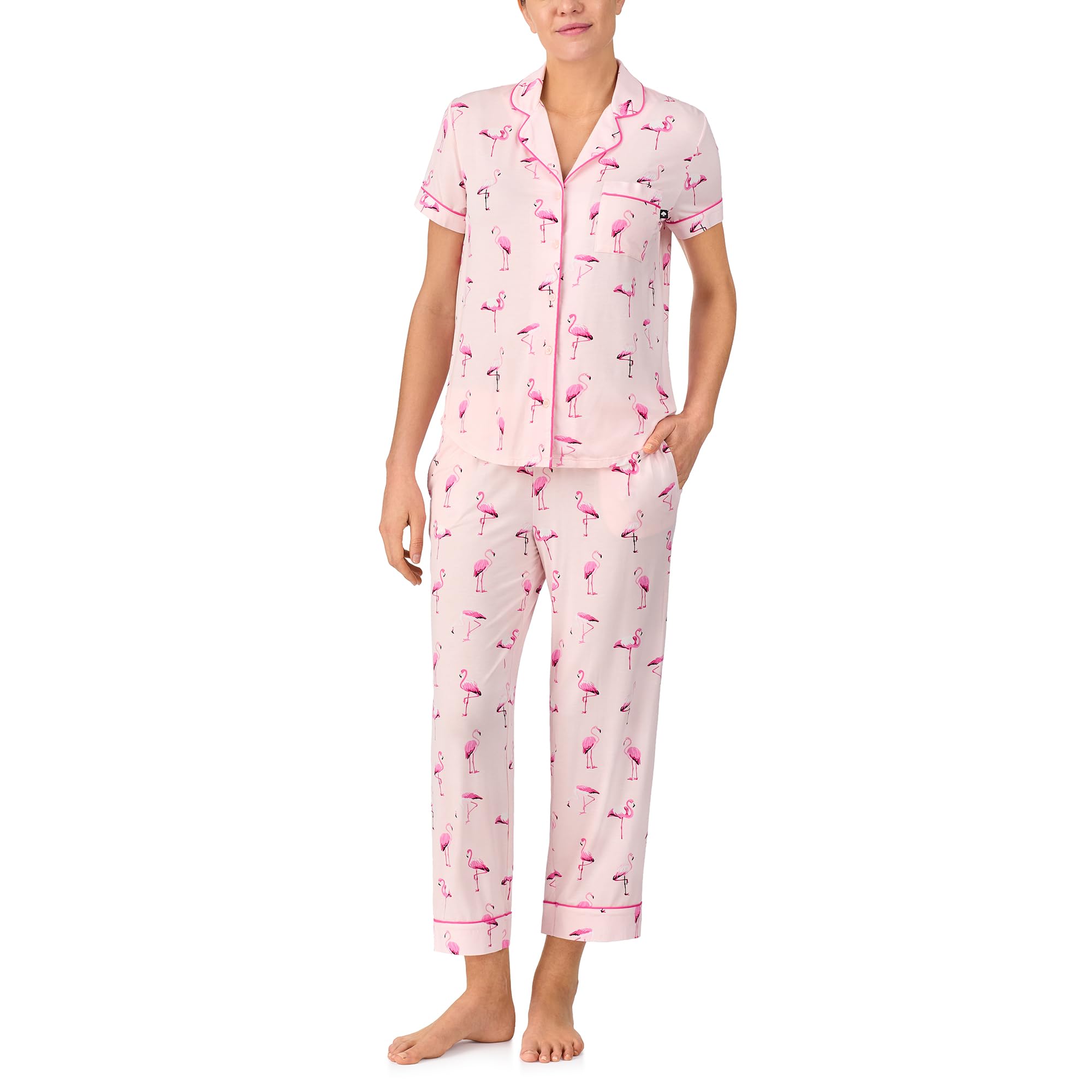 kate spade new york Short Sleeve Cropped Pant PJ Set