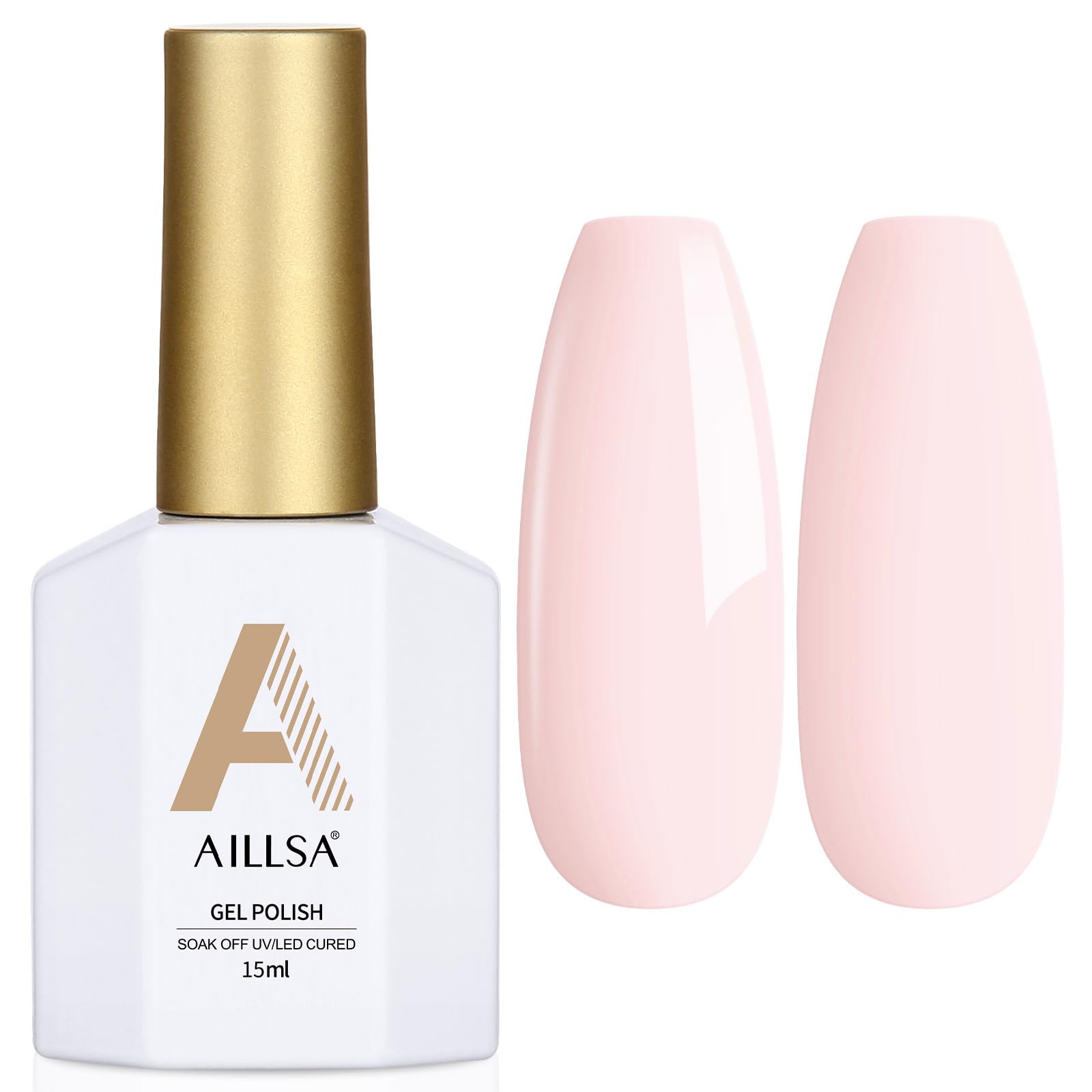 AILLSA Red Gel Nail Polish Ruby Red Gel Polish Bright Rose Color Polish Apple Candy Nails Long Lasting Soak Off U V Gels Nail Polish Nail Art Manicure Salon at Home 0.51 Fl Oz