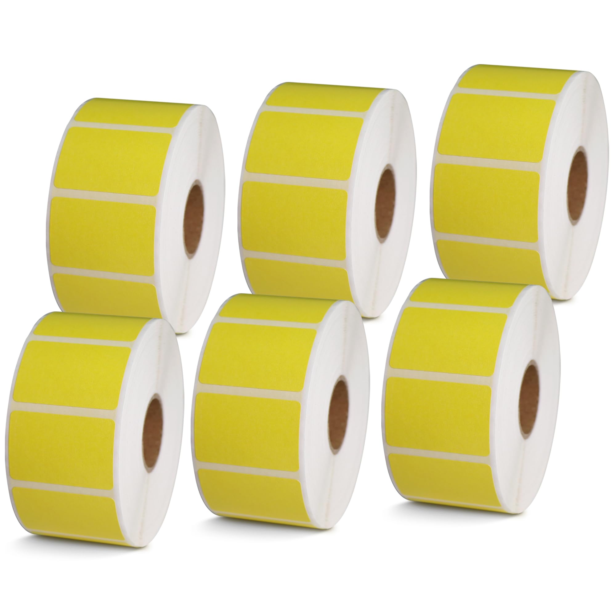 BETCKEY - 1" x 0.5" Small Labels Compatible with Zebra & Rollo Label Printer, Premium Adhesive & Perforated[Light Blue, 6 Rolls, 14580 Labels]